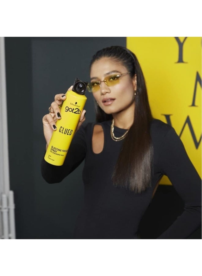 GOT 2B Schwarzkopf Got2b Hair Spray 300ml Extra Strong Hold for Long Lasting Styling with Shine and Protection Suitable for All Hair Types and Styles - Image 4